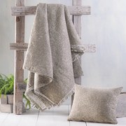 Ριχτάρι Kober Brown Ρυθμός Πολυθρόνα 160x180cm Chenille,Βαμβάκι,Polyester