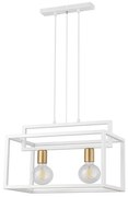 Φωτιστικό Οροφής-Ράγα Vigo 2 32440 26x45x80cm 2xE27 60W White-Gold Sigma Lighting