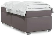 ΚΡΕΒΑΤΙ BOXSPRING ΜΕ ΣΤΡΩΜΑ ΓΚΡΙ 90X190 ΕΚ. ΑΠΟ ΣΥΝΘΕΤΙΚΟ ΔΕΡΜΑ 3285191