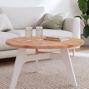 vidaXL Επιφάνεια Τραπεζιού Στρογγυλή Ø80x2,5 εκ. Μασίφ Ξύλο Οξιάς
