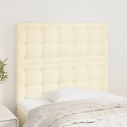 vidaXL Κεφαλάρια Κρεβατιού 2 τεμ Κρεμ 90x5x78/88 εκ. Συνθετικό Δέρμα
