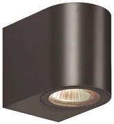 Απλίκα Επίτοιχη IP54  L8xW7xH9,5cm 1xGU10 220-240V 50/60Hz Black Plastic+ABS Eurolamp 145-82061