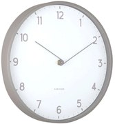 Ρολόι Τοίχου Sencillez Φ30cm Dark Grey Karlsson Πλαστικό