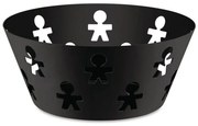 Φρουτιέρα - Ψωμιέρα Girotondo AKK04 B Φ20,5x8,8cm Μεταλλική Black Alessi Μέταλλο