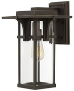 Φανάρι Απλίκα Φωτιστικό Τοίχου 1xE27 Μπρονζέ IP44 38cm Manhattan HK-MANHATTAN2-M Elstead Lighting-HK-MANHATTAN2-M-Μπρονζέ HK-MANHATTAN2-M