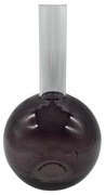 Βάζο Γυάλινο Quadia 019575 D14xH25cm Grey-Transparent Glass