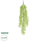 GloboStar® Artificial Garden HANGING BARLEY 20859 Τεχνητό Διακοσμητικό Κρεμαστό Φυτό Κριθάρι Μ26 x Π15 x Υ81cm