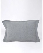 Διακοσμητική Oxford Μαξιλαροθήκη Nairi 50x70+3cm Γκρι απαλό