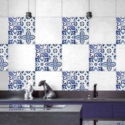 Αυτοκόλλητα Πλακάκια Τοίχου Tile Cover Azulejos (Σετ 3Τμχ) 31223 20x20x0,05cm Blue-White Ango Pet