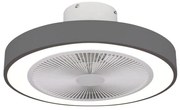Ανεμιστήρας Οροφής Halo Flow 06-30162 Με Φως Led 45W &amp; Τηλεχειριστήριο 15W Φ50x24cm Grey Estia Διάμετρος 50cm
