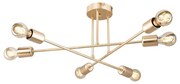 Ceiling light PWL-1122 Ε27 gold D61x25cm 61x61x25 εκ.