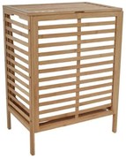 Καλάθι Απλύτων με 2 Θήκες 824540 53x35x71cm Natural-White Ankor Bamboo,Ύφασμα