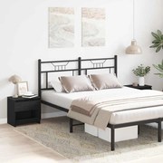 vidaXL Κομοδίνα 2 τμχ Μαύρο Ξύλο 40x30x39 εκ από Επεξεργασμένο Ξύλο