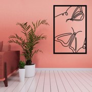 Διακοσμητικό τοίχου Λαμαρίνα kp80 - 0,53mx0,80m, Μαύρο