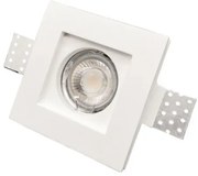 Γύψινο Σποτ Χωνευτό Οροφής 1XGU10 X0005 Λευκό Inlight-Χ0005-Λευκό Χ0005