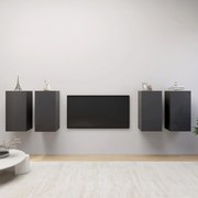 Έπιπλα Τηλεόρασης 4 τεμ. Γκρι 30,5 x 30 x 60 εκ. Επεξ. Ξύλο 3078950