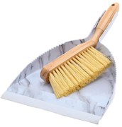 Estia 04-14360 Bamboo Essentials Marble Σκουπάκι με Φαράσι από Ξύλο