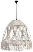 Φωτιστικό Οροφής Μονόφωτο Heronia Mackrame 31-1300 White