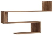 Ραφιέρα τοίχου Zeta pakoworld σε sonoma απόχρωση 120x20x71εκ 120-000570