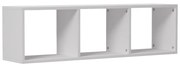 Ραφιέρα τοίχου Mikoro pakoworld σε λευκή απόχρωση 90x22x25.6εκ
