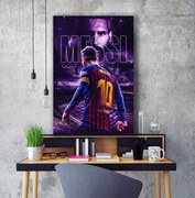 Πίνακας σε καμβά MESSI -10- KNV1537 20cm x 30cm (χωρίς τελάρο)