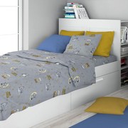Σεντόνι Μονό Επίπεδο + Μαξιλαροθήκη (Σετ) Dimcol Sweet Dreams 552 Grey
