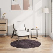 Χαλί Πλενόμενο Αντιολισθητικό Ανθρακί Ø 120 εκ.