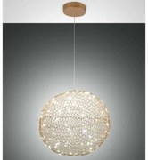 Φωτιστικό Οροφής Sumter 3693-45-225 18W Led Φ50cm 200cm Gold Matt Fabas Luce Μέταλλο