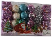 Σετ Χριστουγεννιάτικα Στολίδια 4εκ. 24τεμ