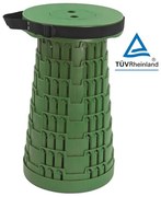 POWERTECH πτυσσόμενο καρεκλάκι HUH-0232, αντοχή έως 250kg, 25.5x45cm, πράσινο