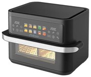 Primo PRAF-40530 Air Fryer με Διπλό Αποσπώμενο Κάδο 11lt Inox/Μαύρο