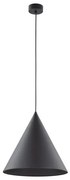 Κρεμαστό Φωτιστικό Οροφής 1xE27 Φ32cm Cono TK Lighting-10057-Μαύρο 10057