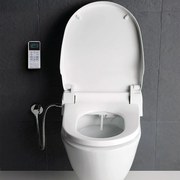 GSI Pura Swirl 8815 Πορσελάνινη Λεκάνη Κρεμαστή 55cm με Ηλεκτρονικό Κάλυμμα Uspa 6035RU