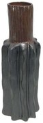 Βάζο Κεραμικό 003-223-081 12,5x12,5x37,5cm Grey-Brown Ceramic