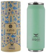 Θερμός Save The Aegean Pastel Green 500ml Estia 01-9786