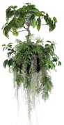 Supergreens Τεχνητή Κρεμαστή Ρίζα Μπονσάι Πράσινη 85 εκ.