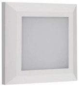 Adeleq Led Πλαφονιέρα PC Τετράγωνη D125mm 4W 3000K Ip65 Λευκή 3-9700