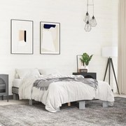 Πλαίσιο Κρεβατιού Γκρι Sonoma 135x190 εκ. Επεξ. Ξύλο &amp; Μέταλλο 845895