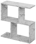 Βοηθητικό Τραπεζάκι Homemania 0249798 60x20x60cm Marble Effect White