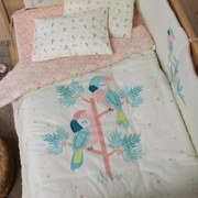 Κουβερλί Κούνιας (110x140) 2 Όψεων Nef-Nef Homeware Baby Paradise Bird