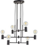 Φωτιστικό Οροφής Adept 77-8250 63x63x100cm 6xE27 60W Black Homelighting