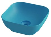 Νιπτήρας 38x38x14.4cm Επικαθήμενος Olympia Trend Square Turquoise matt  02 60136