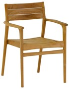 Πολυθρόνα Bozzy Μασίφ Ξύλο Teak Σε Φυσικό 58x61x80,5Υ