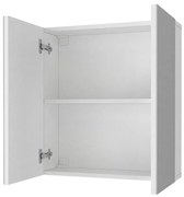 Καθρέπτης μπάνιου Binary Μegapap χρώμα λευκό 60x17,2x65εκ.