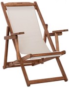 Σεζλόνγκ με Μπράτσα Λήμνος C11708.60T Εμποτισμός Καρυδί με PVC 2x1 62,5x97x105εκ. 62.5x97x105 εκ.