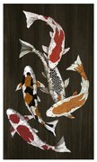 FISH IN COLORS ΠΙΝΑΚΑΣ ΚΑΜΒΑΣ ΠΟΛΥΧΡΩΜΟ 70x120xH3,5cm - 020670