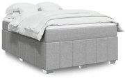 vidaXL Κρεβάτι Boxspring με Στρώμα Αν. Πράσινο 160x200εκ Υφασμάτινο