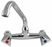 Minardi KH08-5B Μπαταρία Κουζίνας Τοίχου Ασημί