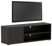 Έπιπλο τηλεόρασης Ellon pakoworld μελαμίνης μαύρο 120x40x41εκ.
