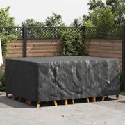 vidaXL Κάλυμμα επίπλων εξωτερικού χώρου Μαύρο 240 x 190 x 90 εκ. 210D